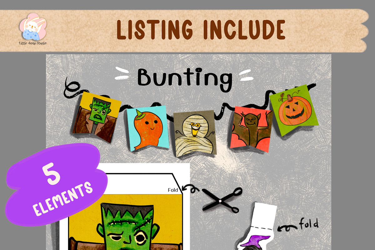 Halloween Activity Pack 80+ elements, an Illustration by Annyillustration (Photo 3 of 9)