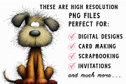 Whimsical Fluffy Dog Clipart, an Illustration by Libby Wishes (Thumbnail 3 of 7)