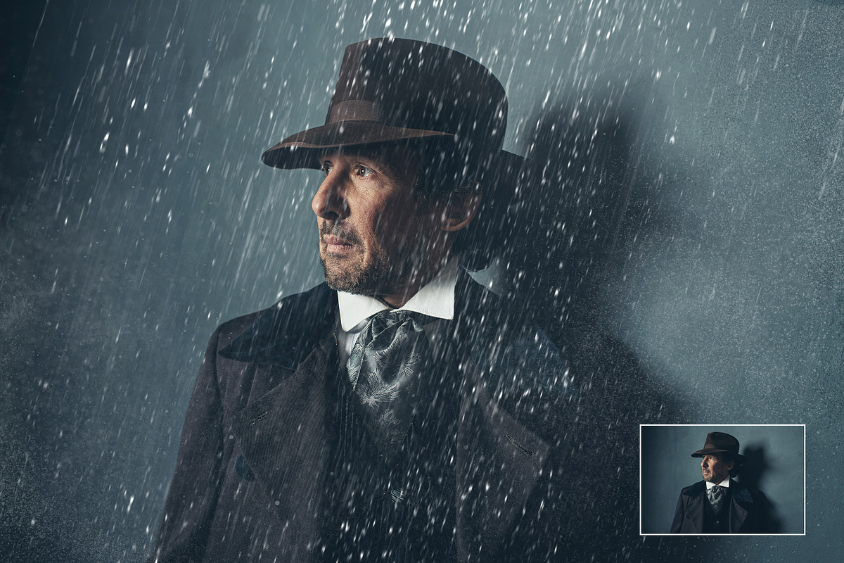 NEW! 30 Rain Brushes for Photoshop, a Brush Add-On by Uplift Actions (Photo 2 of 8)