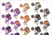 Cheerleader Hand Drawn Clipart, a Sport Illustration by Masha  Studio (Thumbnail 2 of 13)
