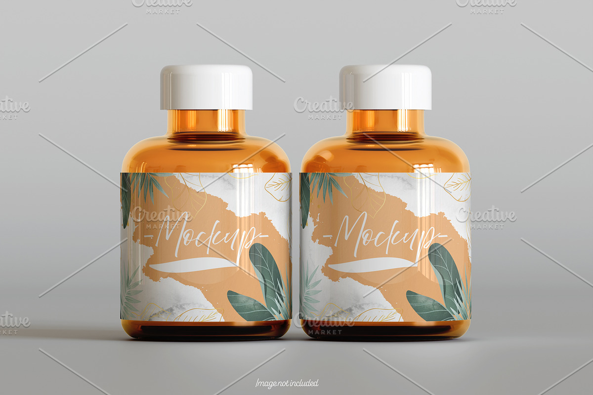 Pills Bottle Mockup Bundles, a Cups & Container Mockup by Ambo Ampeng (Photo 9 of 22)
