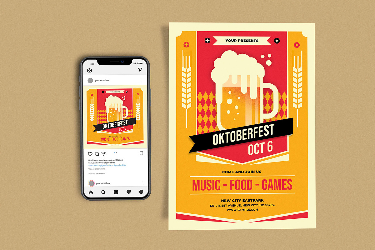 Classic Oktoberfest Beer, a Flyer Template by Me55enjah Design (Photo 1 of 4)