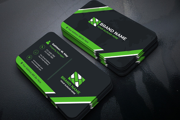 Modern Agent Card PSD preview 7