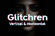 Glitchren Font, a Sans Serif Font by IWMType (Thumbnail 1 of 6)