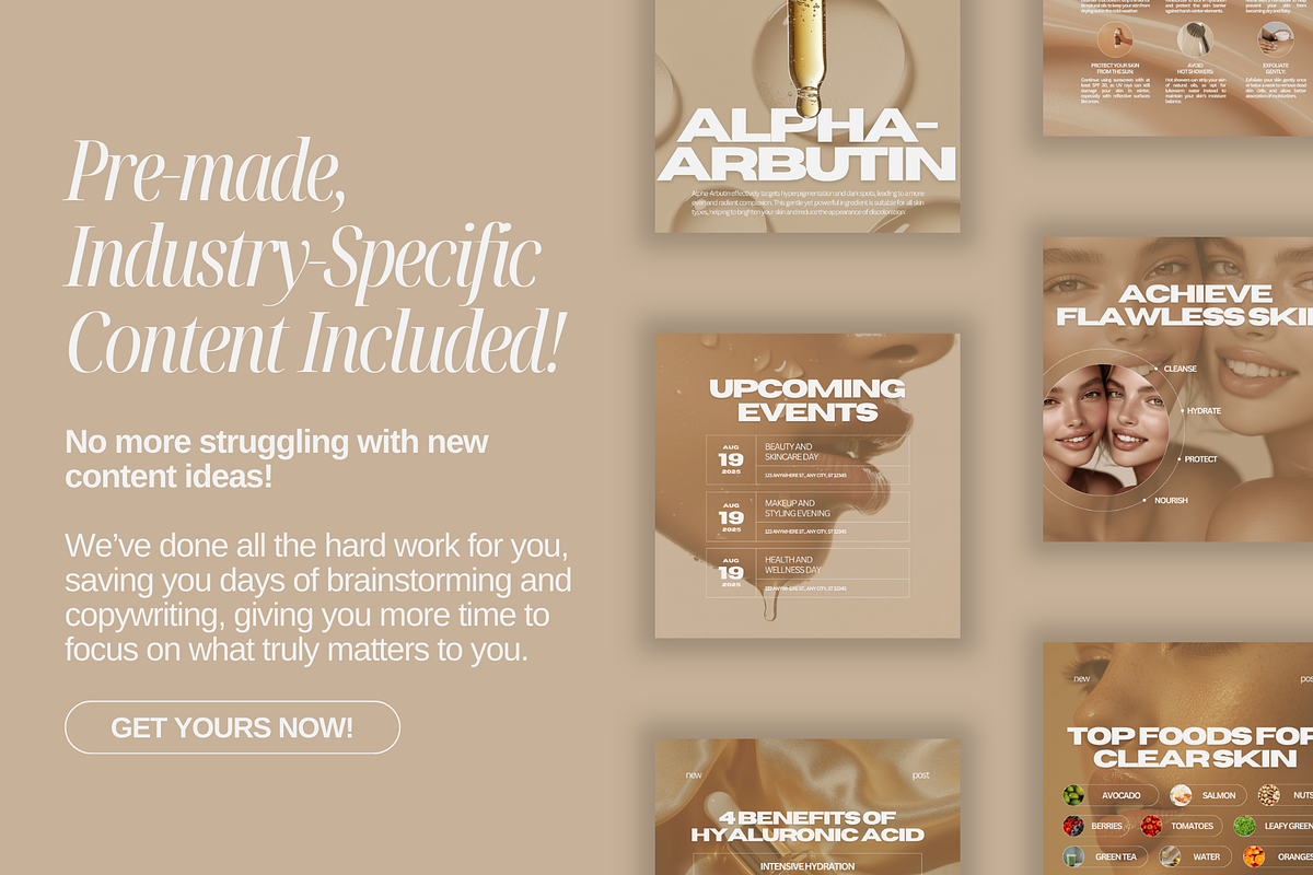 Skincare Bundle Canva Templates, a Design Template by Xenié Creative (Photo 4 of 10)