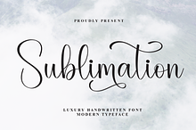Sublimation | Script Font