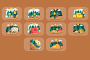 Camping Illustration Pack, an Illustration by baii09 (Thumbnail 4 of 4)