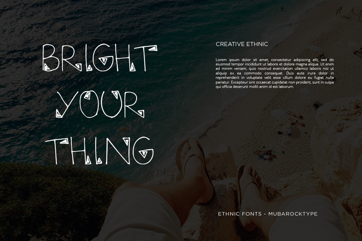 MYETHNIC- Display Font Ethnic, a Font by Pixslides (Photo 8 of 9)