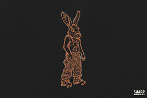 Rabbit Wearing Streetwear With, an Object Graphic by SharpMarketplace