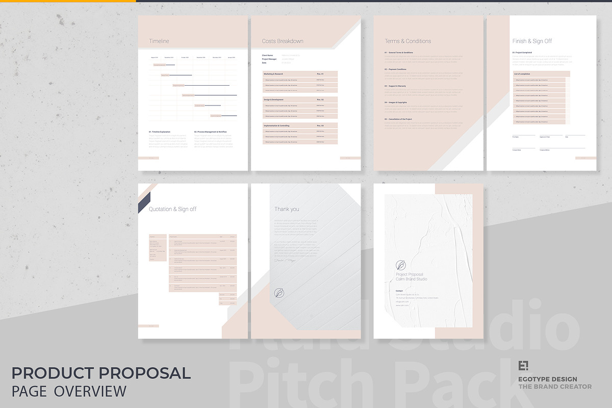 Calm Proposal, a Brochure Template by Egotype (Photo 9 of 25)