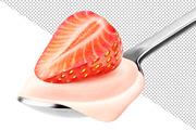 Fruit yogurt collection, an Object Graphic by Fruits+Veggies (Thumbnail 4 of 5)