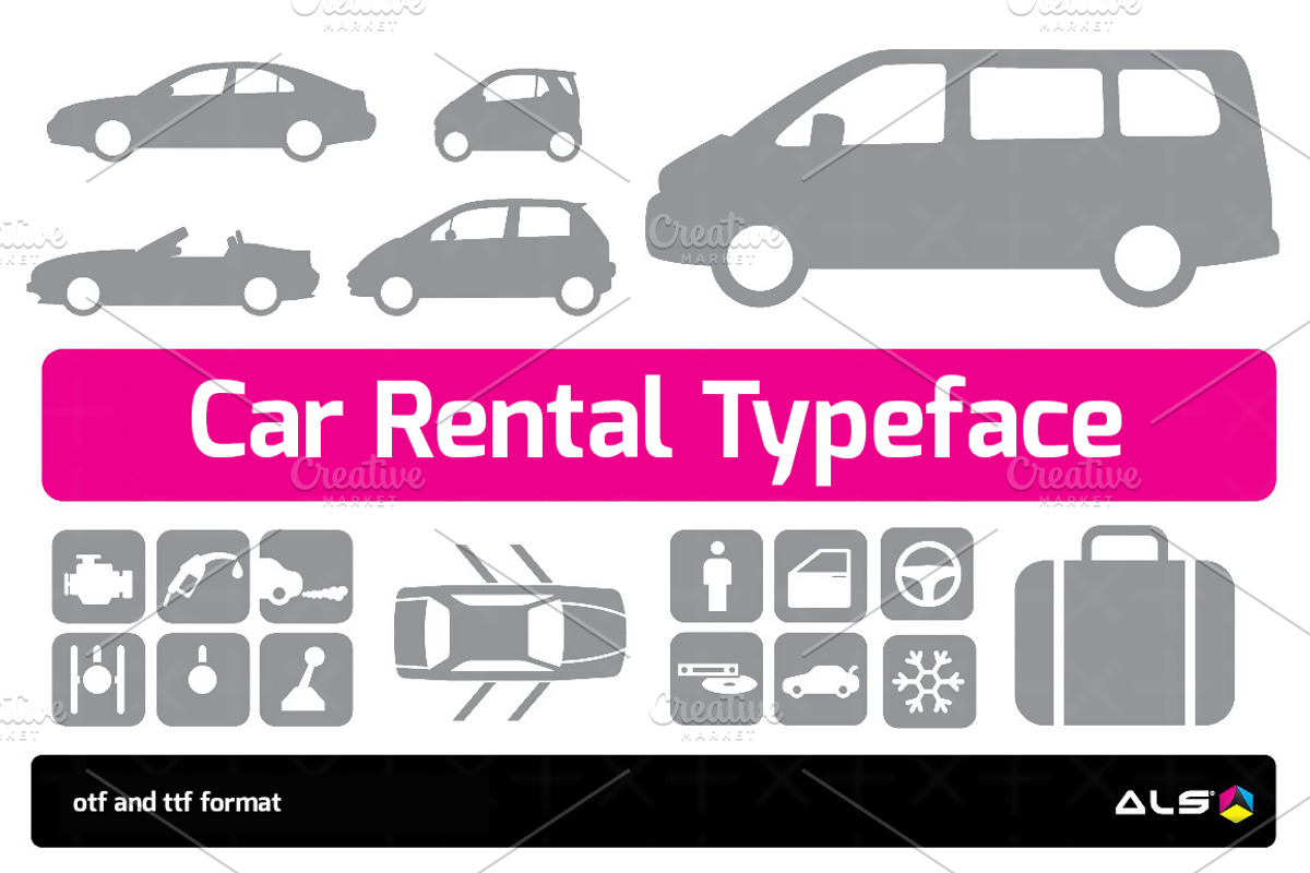 Car Rental Typeface