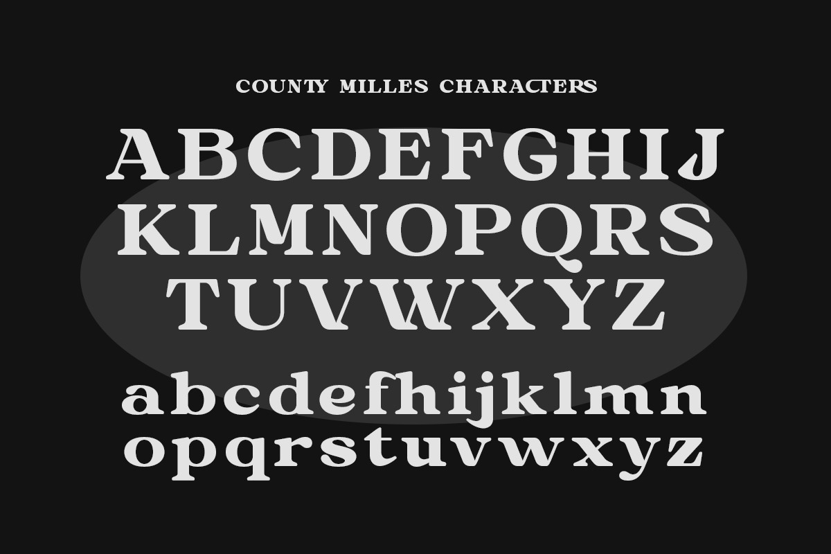 County Miles - Serif Font, a Serif Font by Shakira Studio (Photo 4 of 10)