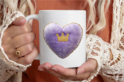 Watercolor Princess Clipart, a Seasonal Illustration by designcity5 (Thumbnail 5 of 5)