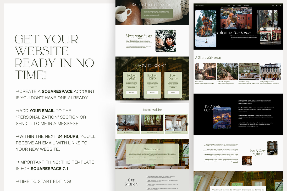 Airbnb Website Squarespace Template, a Squarespace Template by Story Native (Photo 4 of 11)