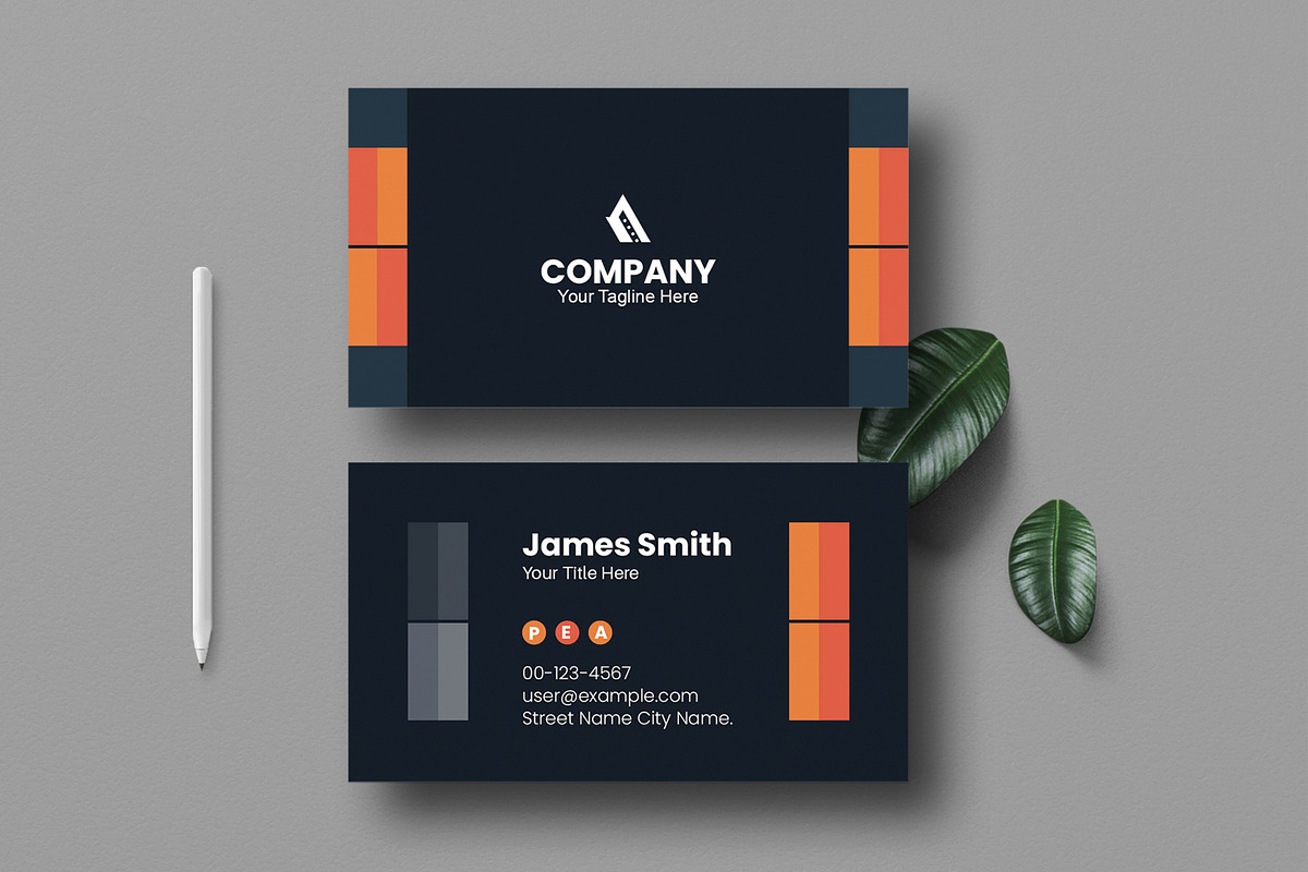 Modern Business Card Template, a Business Card Template by MightyDesign (Photo 1 of 6)