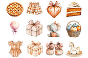 Nursery Little Pumpkin Clipart, an Illustration by Design Market (Thumbnail 4 of 5)