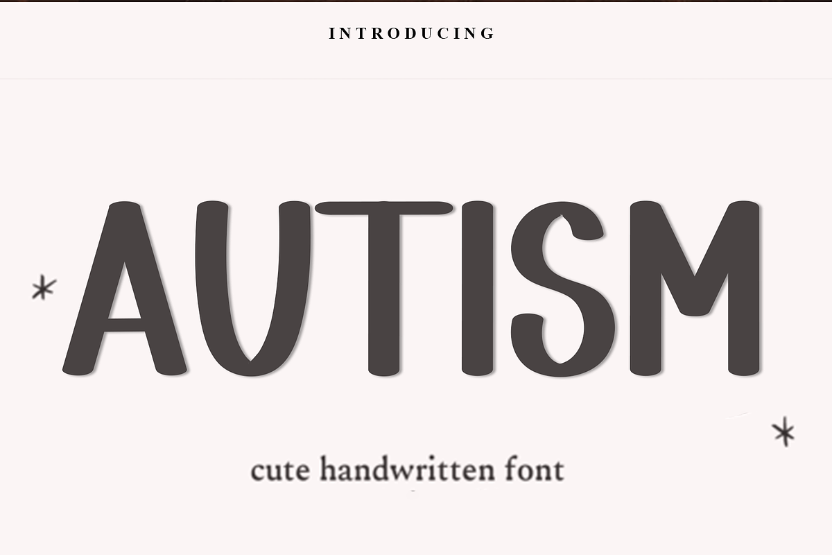 Autism, a Script Font by InermediaSTUDIO (Photo 1 of 7)