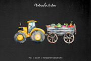 Watercolor farming life clipart, a Food Illustration by Art and Funny (Thumbnail 7 of 7)
