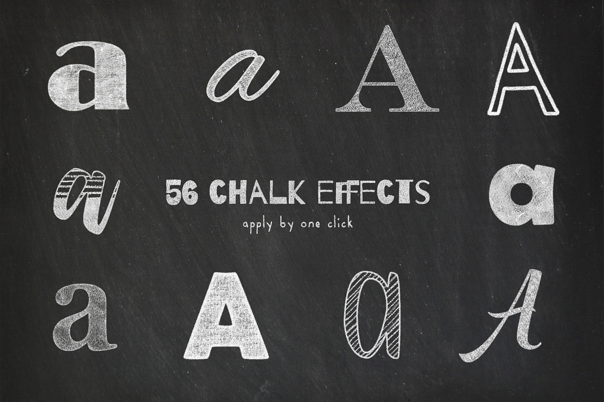 Chalk Styles for Photoshop, a Layer Style Add-On by Pikovit (Photo 4 of 14)