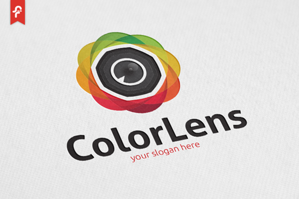 Color Lens Logo, a Branding & Logo Template by ft.studio