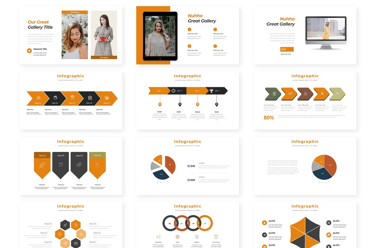Nuhha - Presentation Template, a Presentation Template by AQR Studio