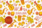 Salsa pattern and 3 templates, a Pattern Graphic by Olyzel (Thumbnail 3 of 4)
