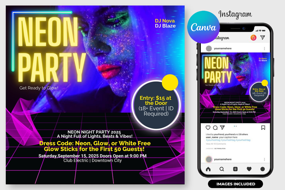 8 Party Flyers Bundle | Canva, a Graphic by graphicforest (Photo 8 of 10)