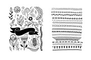 800+ DOODLE ELEMENTS SET, a Templates & Theme by karakotsya (Thumbnail 14 of 24)