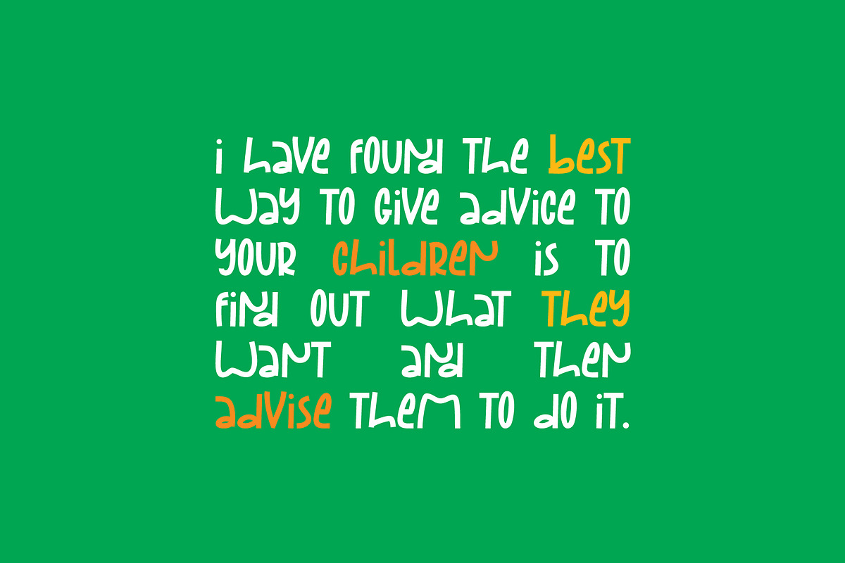 Nice Flavor - Fun Display Font preview 2