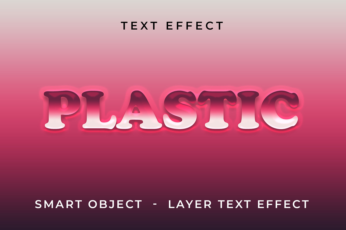 Plastic Text Effect Layout, a Layer Style Add-On by CreativeShaper (Photo 1 of 2)