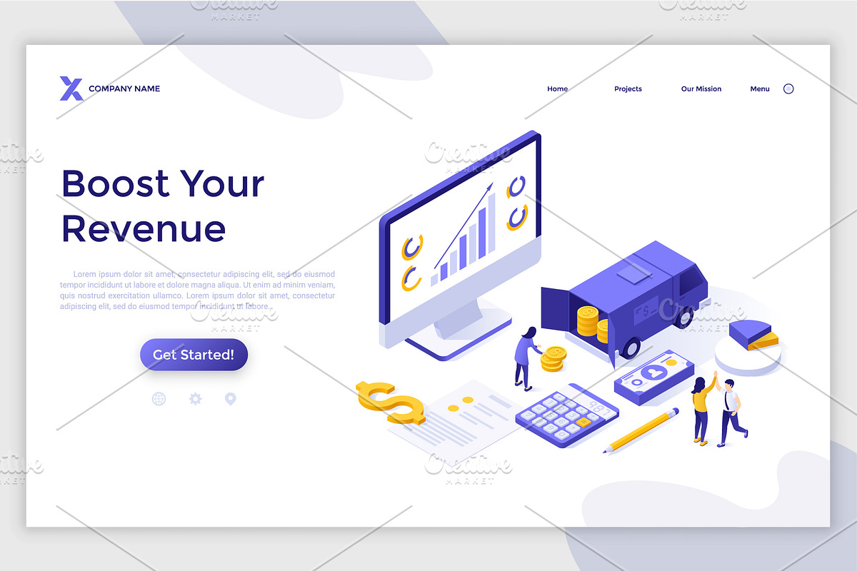 Isometric Solutions Mini. Part 28, a Finance Illustration by Andrew Kras Design (Photo 10 of 13)
