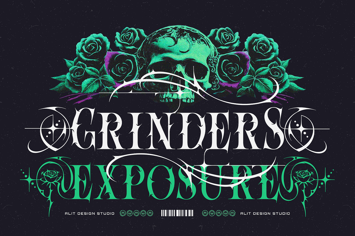 Rose Torture Typeface, a Serif Font by alit design (Photo 3 of 20)