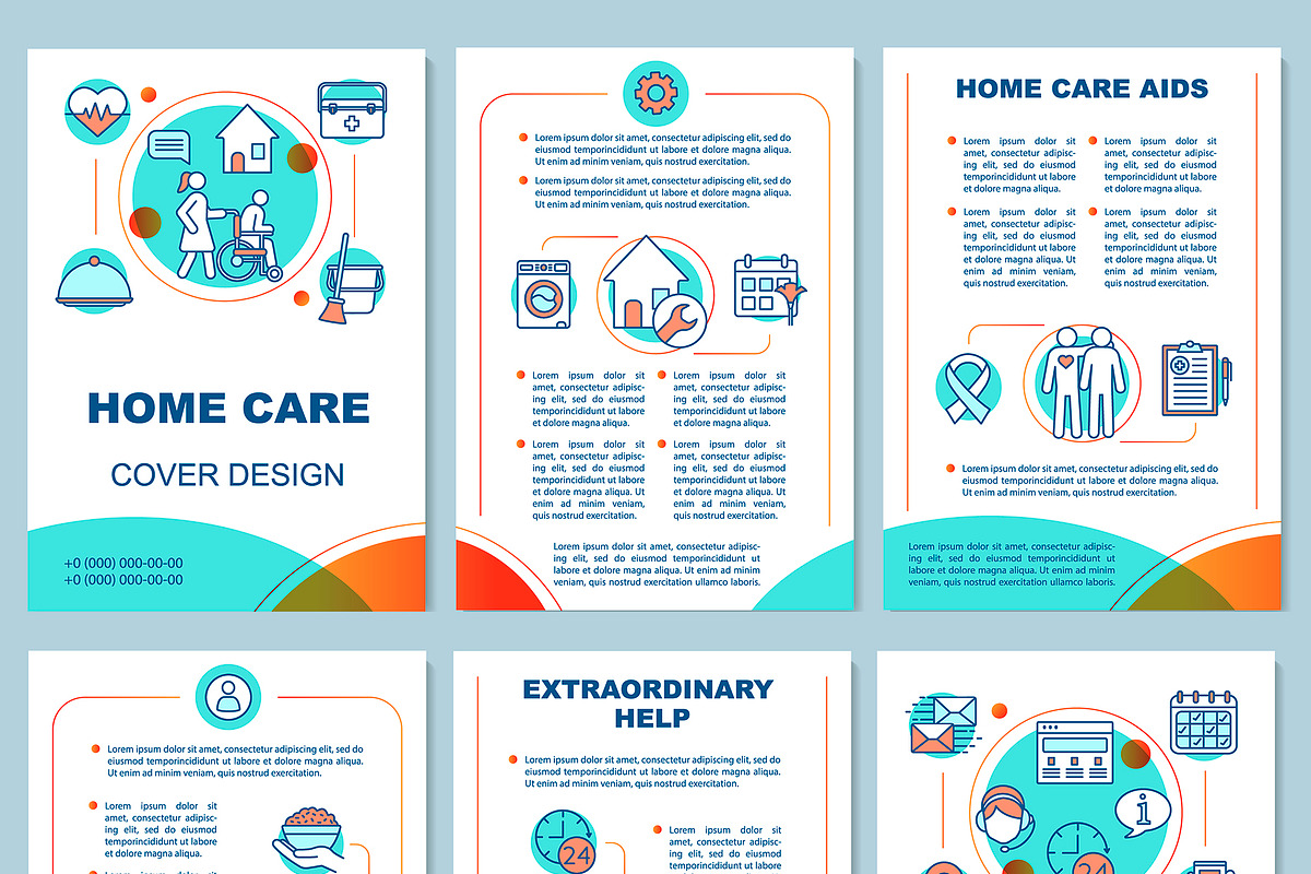 Home health care brochure template, a Templates & Theme by IMG Visuals