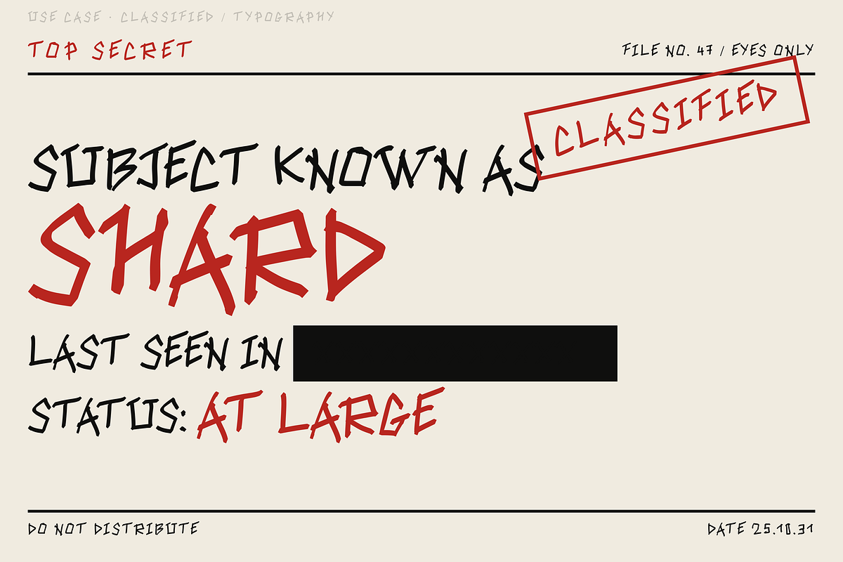 Shard — Rough Marker Display Font, a Handwritten Font by Lettra Studio (Photo 11 of 15)