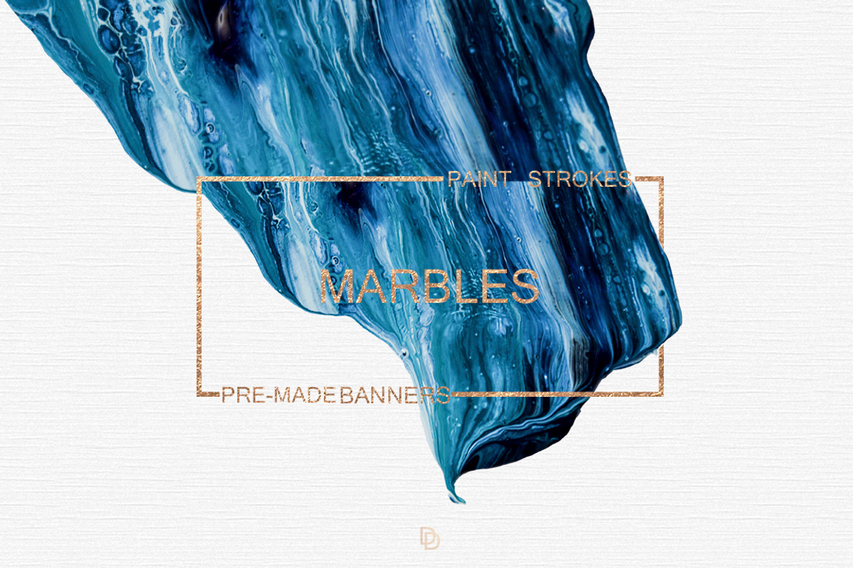 Blue Marbled; Pre-made banners, an Object Graphic by DigitalDream (Photo 1 of 7)