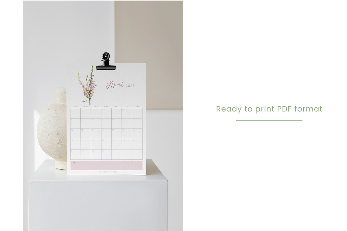 2025 Printable Calendar - Fynbos Art, a Stationery Template by CL Creative Studio (Photo 9 of 9)