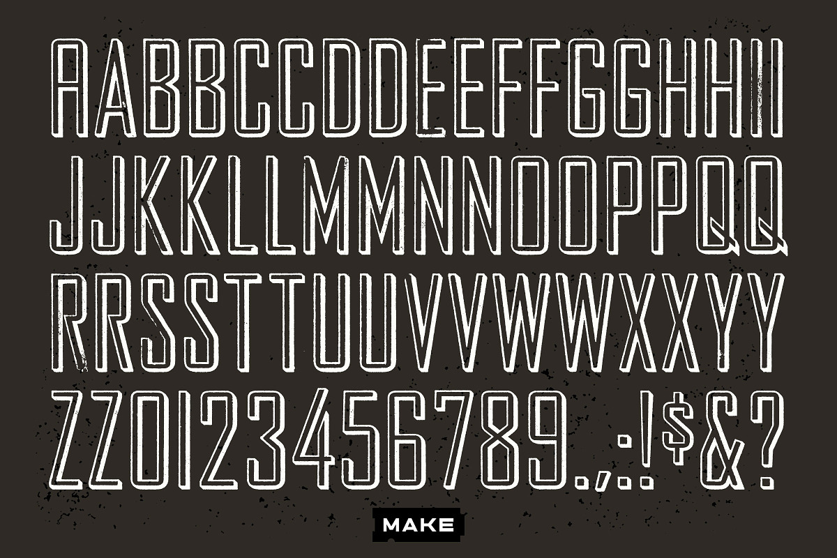 Letterpress Agency, a Font by Heavy Metal Type Co. (Photo 5 of 5)