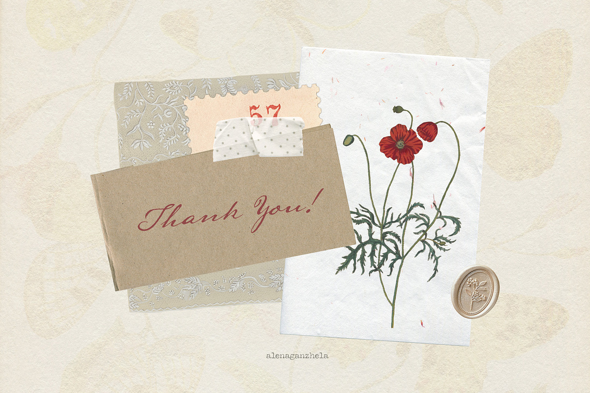 Vintage Paper Archive Collage Kit, an Object Graphic by alenaganzhela (Photo 7 of 7)