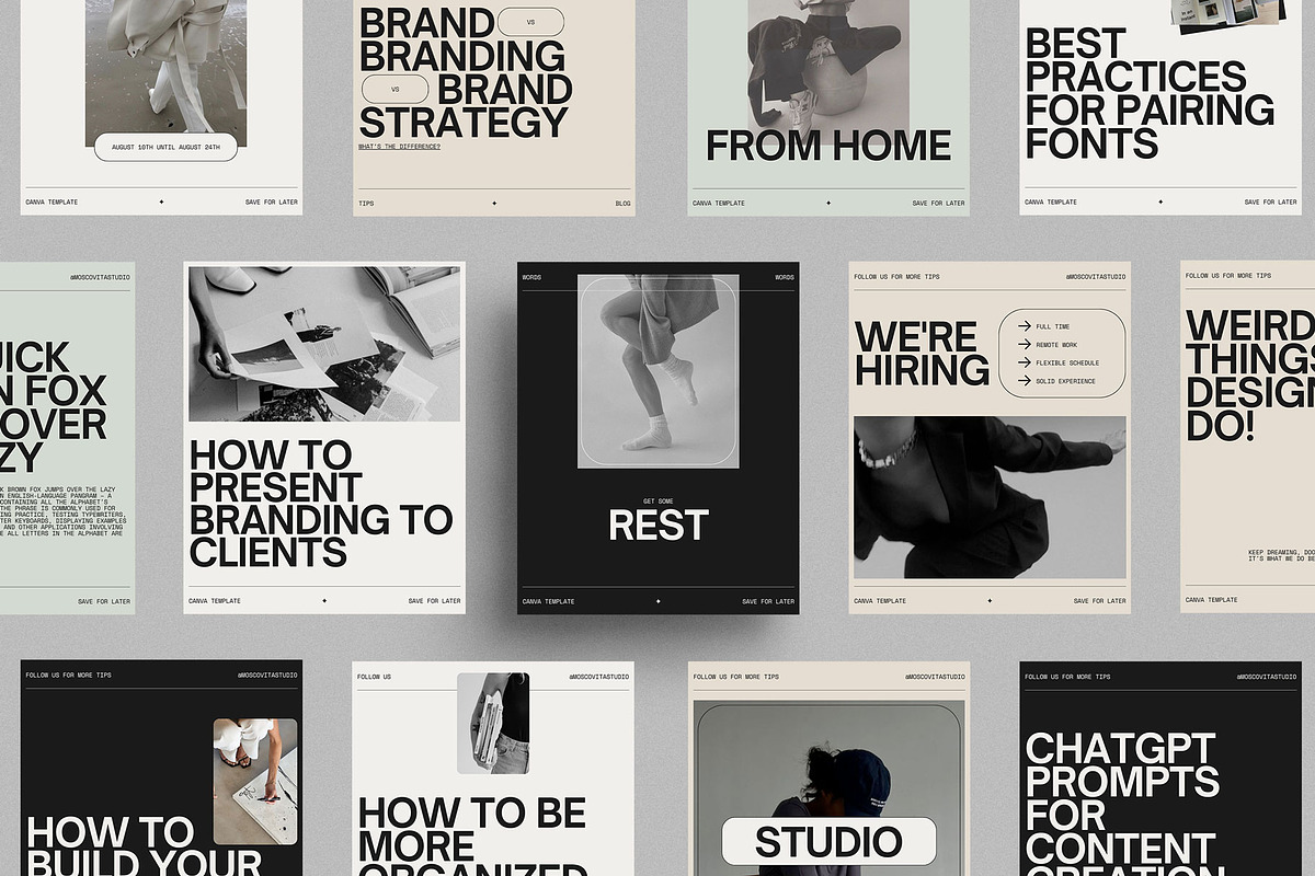 Designer Instagram Template | Canva, a Social Media Template by Moscovita Studio (Photo 12 of 12)