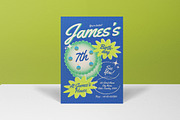 Retro Kids Birthday Invitation, an Invitation Template by graphicook (Thumbnail 3 of 3)