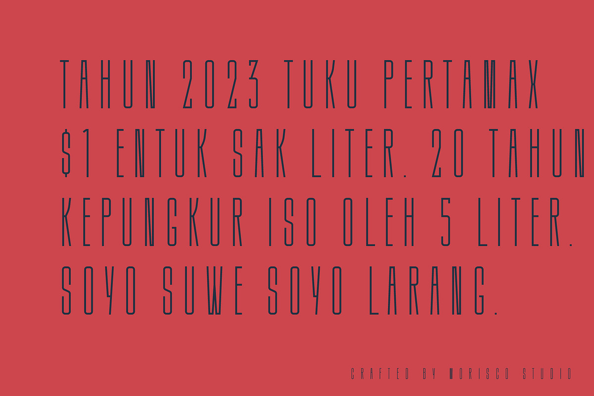 Karope SX - Condensed Font, a Sans Serif Font by Morisco (Photo 3 of 7)