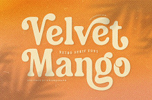 Velvet Mango – Retro Serif Font