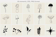 Mushrooms mystical collection, an Object Illustration by annasokol_ (Thumbnail 2 of 12)