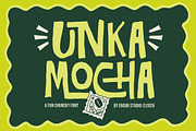 UNKA MOCHA - Chunky Font, a Handwritten Font by ErgibiStudio (Thumbnail 1 of 9)
