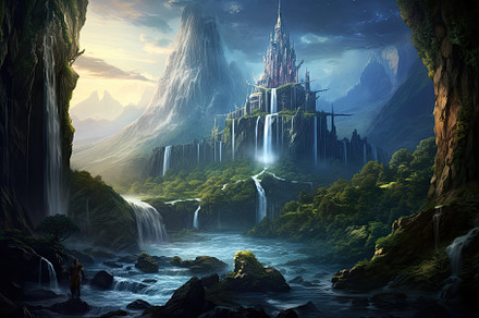 Beautiful fantasy landscape with a w, a Photo by Iftikhar Alam