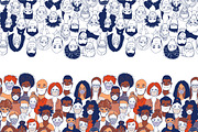 Inclusive Medical Mask Portraits, a Healthcare Illustration by VasilkovS (Thumbnail 4 of 7)