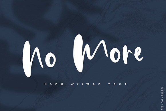 No More | Hand Written Font preview 7