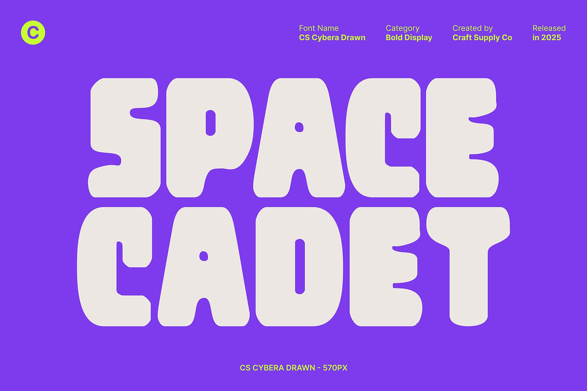 CS Cybera Drawn, a Sans Serif Font by Craft Supply Co. (Photo 2 of 8)
