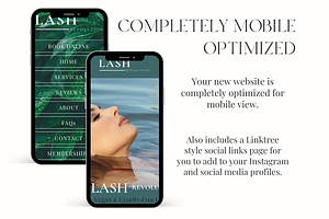 Lash Tech Wix Website Template